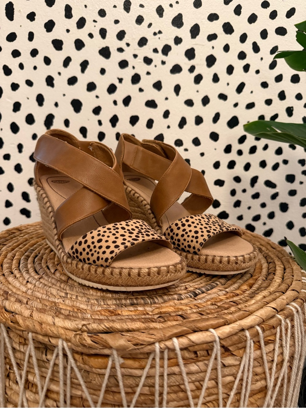 Dr. Scholl’s Spotted Vacay Wedges